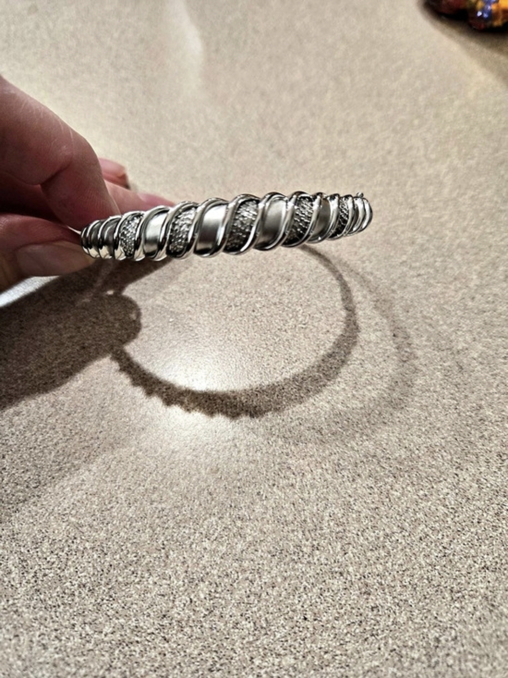 Littman Jewelers Twisted Silver (.925) Bangle Bracelet
